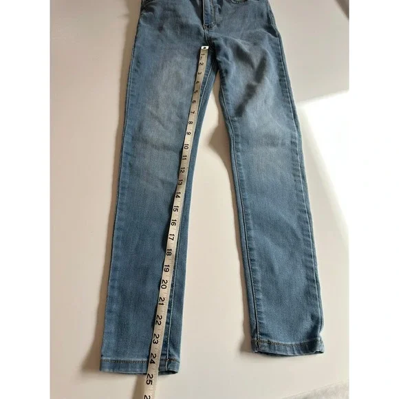 Levis Girls 720 High Rise Super Skinny Jeans Light Wash Blue Size 10 - Picture 7 of 8
